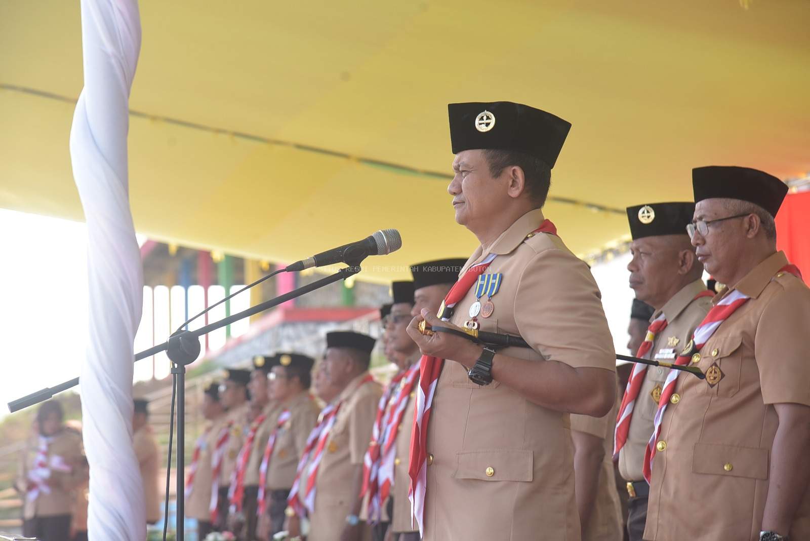 Kapolres Buton Buton jadi Irup Peringatan HUT Pramuka Tingkat Kabupaten Buton