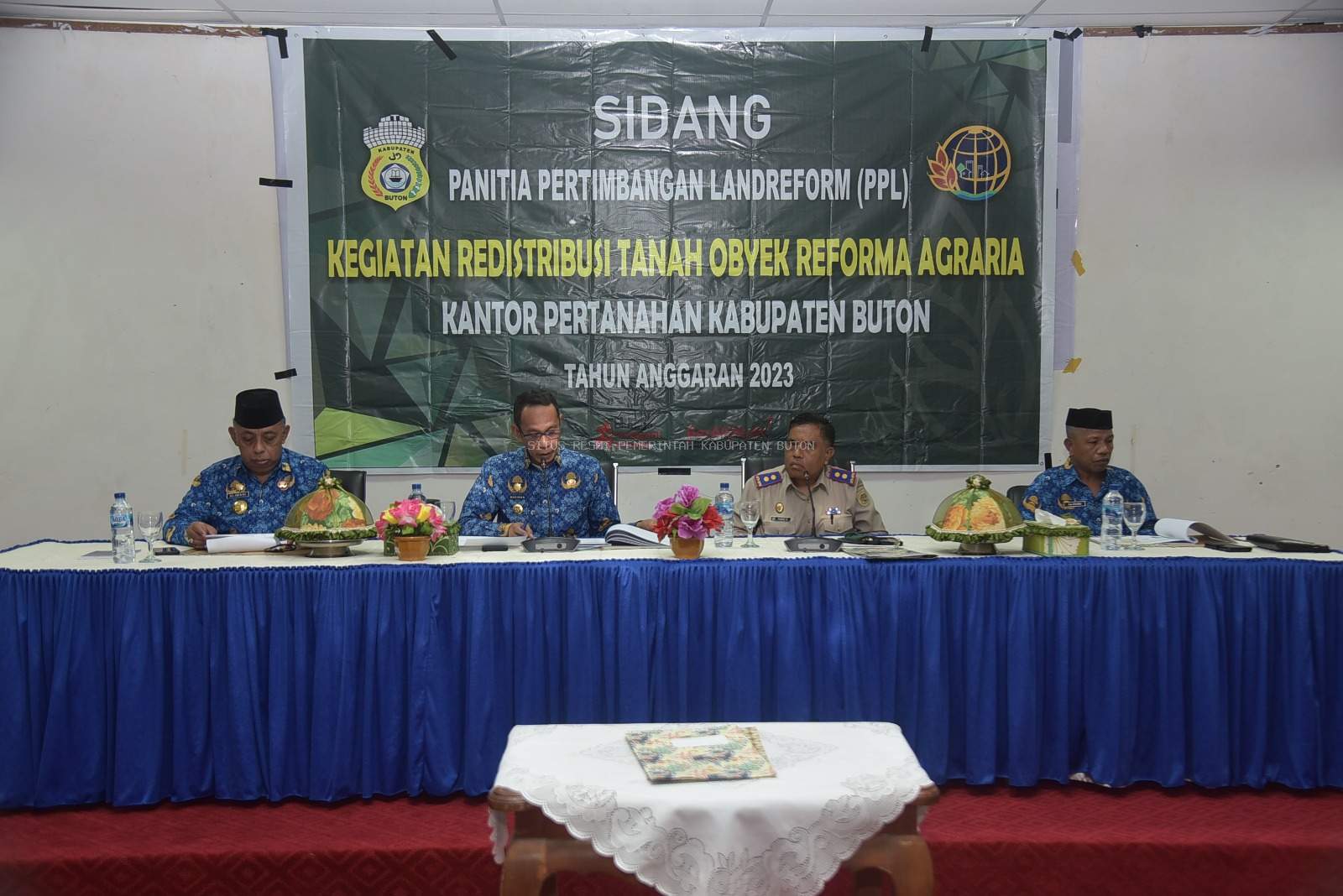 Pj. Bupati Buton Pimpin Sidang Landerform Pertanahan