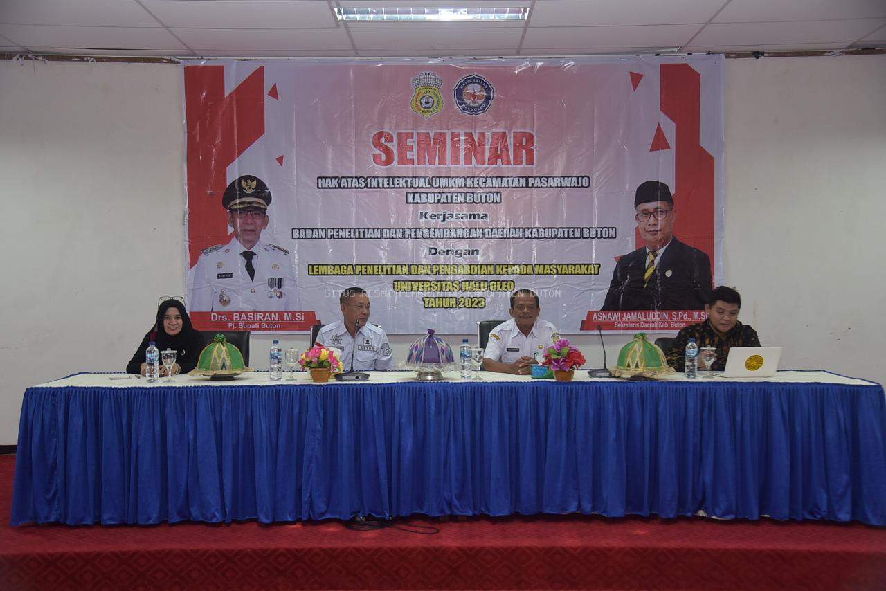 Pemkab Buton Kerjasama UHO Gelar Seminar HAKI