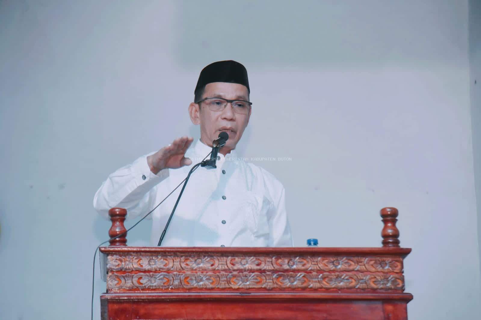 Lagi, Safari Ramadan, Pj. Bupati Buton Himbau Warga Jaga Ketertiban Jelang Pemilu 2024