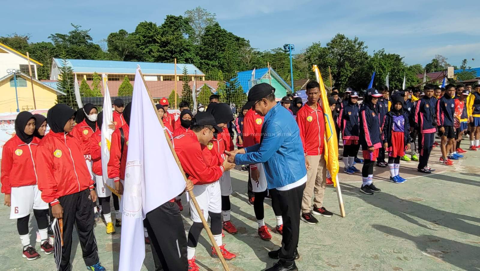 Pj. Bupati Buton Buka Pertandingan Cabor Bola Tangan Porprov Sultra XIV